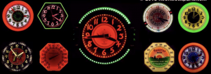 neon clock