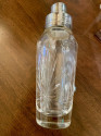 Art Deco Era Cocktail Shaker Silver Topped Crystal
