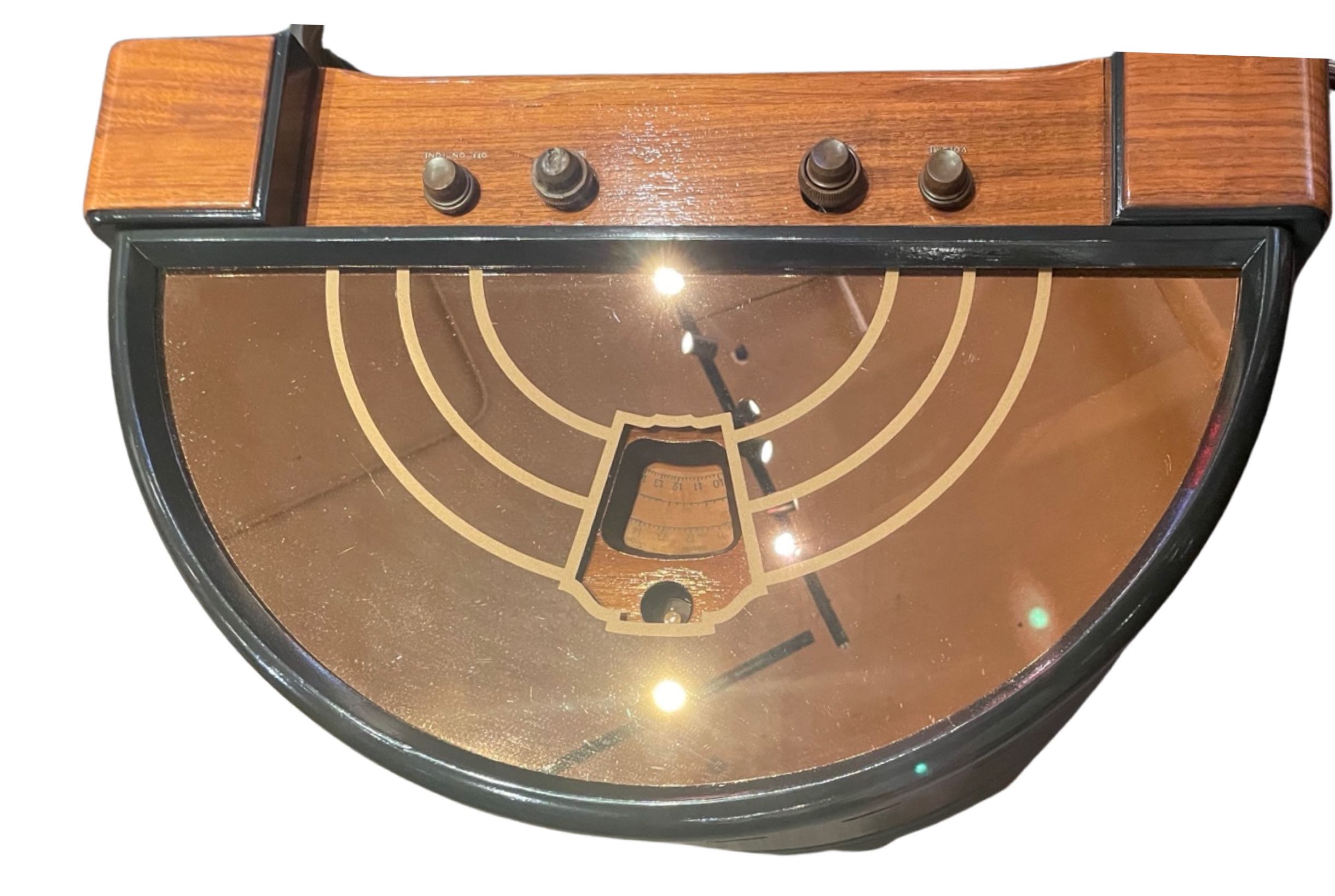 Stromberg-Carlson 231-R Chairside Tube Radio Bluetooth (1937) Rare Peach/Rose Mirror