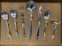 Complete Art Deco Silverware Service for 12 by Ravinet d'Enfert of Fran