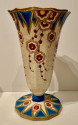 Longwy Art Deco French Cloisonné Ceramic Vas