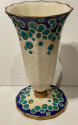 Longwy Art Deco French Cloisonné Ceramic Vase