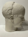 “Femme au Levrier” Art Deco Statue Bust by Raymond Leon Rivoire Sevres France circa 1925