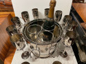 Champagne Service 12 Glasses Restored Art Deco Style