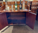 Art Deco Style Dry Bar Macassar Wood Storage