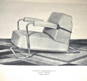 René Coquery for Thonet French Art Deco Tubular Chrome Armchair Pair Circa 1929