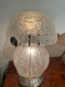Daum Art Deco Double Globe Table Lamp