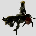 Hagenauer Wein Sculpture Woman On Donkey