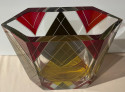 Czech Glass Art Deco Vase by Karl Palda