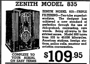 Zenith Tombstone Restored Radio Model 835 Chrome Front Bluetooth Art Deco