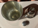 Art Deco Cocktail Shaker Matching Glasses and Ice Bucket Silver Plate