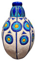 Longwy Cloisonné Ovid Shaped Vase Unique French Art Deco