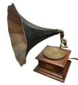 Antique Oak Victor - Victrola Phonograph Talking Machine with Horn