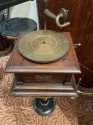 Antique Oak Victor - Victrola Phonograph Talking Machine with Horn