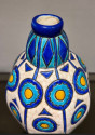 Longwy Cloisonné Ovid Shaped Vase Unique French Art Deco