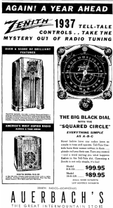 Zenith Tombstone Radio (1937) Zenith 10-S-130 Black-Dial Bluetooth Radio