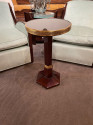 Art Deco Cocktail Side Table Wood & Brass