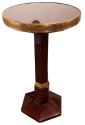 Art Deco Cocktail Side Table Wood & Brass