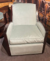 Jules Leleu Style Art Deco French Club Chairs Restored