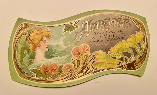 Art Nouveau French Soap Box Label