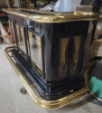 Art Deco Bar Custom Finish Black and Gold  One of a Kind