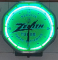Vintage Zenith Radio Art Deco Neon Clock