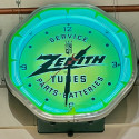 Vintage Zenith Radio Art Deco Neon Clock