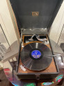 1930 Portable Gramophone His Master's Voice Phonograph