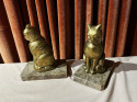 Art Deco Cat Bookends Pair by Artist Franjou