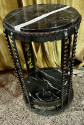  Pair of matching Art Deco iron side tables  Two Levels
