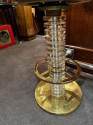 Vintage Bar Stools Lucite and Brass Art Deco Style