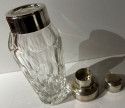 Crystal and Silver Top Cocktail Shaker