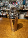 Art Deco Silverplated Ribbed Cocktail Shaker
