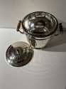 SIlverplated Champagne Cooler with Thermos Brand Glass Insert