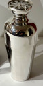 Napier 4 Cocktail Shakers Silver-Plated Four Piece Wood Caddy 