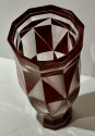 Art Deco Czech Glass Vase Rare