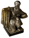 Jean Canneel, Belgian Sculptor Cubist Bronze Art Deco