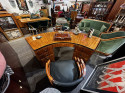 The Executive Art Deco Professional Executive Desk in Zebra Wood 
