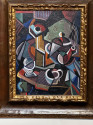 Jozef Popczyk Cubist Art Deco Painting Still Life Original Frame