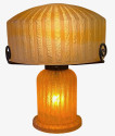 Daum Art Deco Double Globe Table Lamp Circa 1925