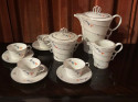 Czech Art Deco Porcelain Coffee Service for Eight