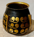 CHRISTOFLE  Dinanderie Mixed Metal Vase by Luc Lanel 1920s