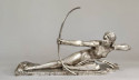 Art Deco Bronze Sculpture by Bouraine of Amazon Queen Penthesilea