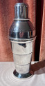 Art Deco Vintage Silver Plated  Stepped Cocktail Shaker by A L Davenport Ltd