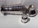 Art Deco Vintage Silver Plated  Stepped Cocktail Shaker by A L Davenport Ltd