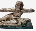 Art Deco Bronze Sculpture by Bouraine of Amazon Queen Penthesilea