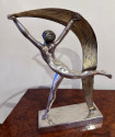 Alexandre Kéléty Art Deco Bronze Scarf Dancer 1925 French