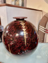 Andrey Signed French Denanderie Mixed Metal Vase Large 