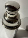 Silverplated Cocktail Shaker with Beading Detail