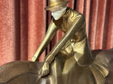 Pierre Le Faguays Art Deco Woman on Horseback Bronze Rare